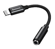 Перехідник Baseus Lightning - AUX (jack 3.5 мм) Headphone Jack Adapter Чорний (CALL3-01), фото 3