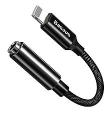 Перехідник Baseus Lightning - AUX (jack 3.5 мм) Headphone Jack Adapter Чорний (CALL3-01), фото 4