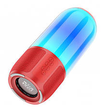 Портативна акустика (колонка) безпровідна Hoco DS29 Colorful Light BT speaker Червоний (DS29), фото 3