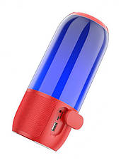 Портативна акустика (колонка) безпровідна Hoco DS29 Colorful Light BT speaker Червоний (DS29), фото 4