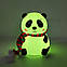 Силіконовий нічник Панда дитячий нічний світильник сенсорний світильник нічник, фото 5