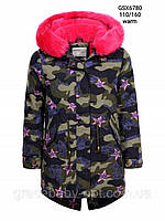 Куртка утепленная для девочек ТМ Glo-story 110, 120, 130, 140, 150, 160 см