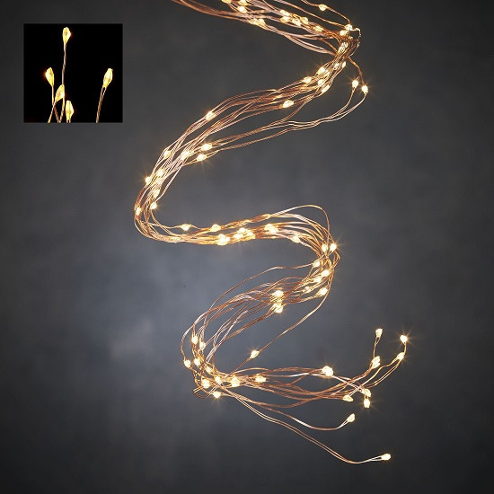 Світлодіодна гірлянда Luca Lighting Оберемок струн 2+5 м, 240 LED, теплий білий