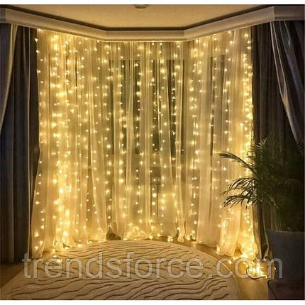 Гірлянда Xmas Led Водоспад 3M2M 320-WW Теплий білий 198850, фото 1