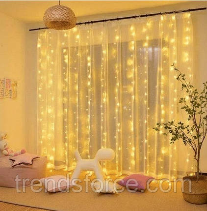 Гірлянда Xmas Led Водоспад 3M2M 320-WW Теплий білий 198850, фото 3