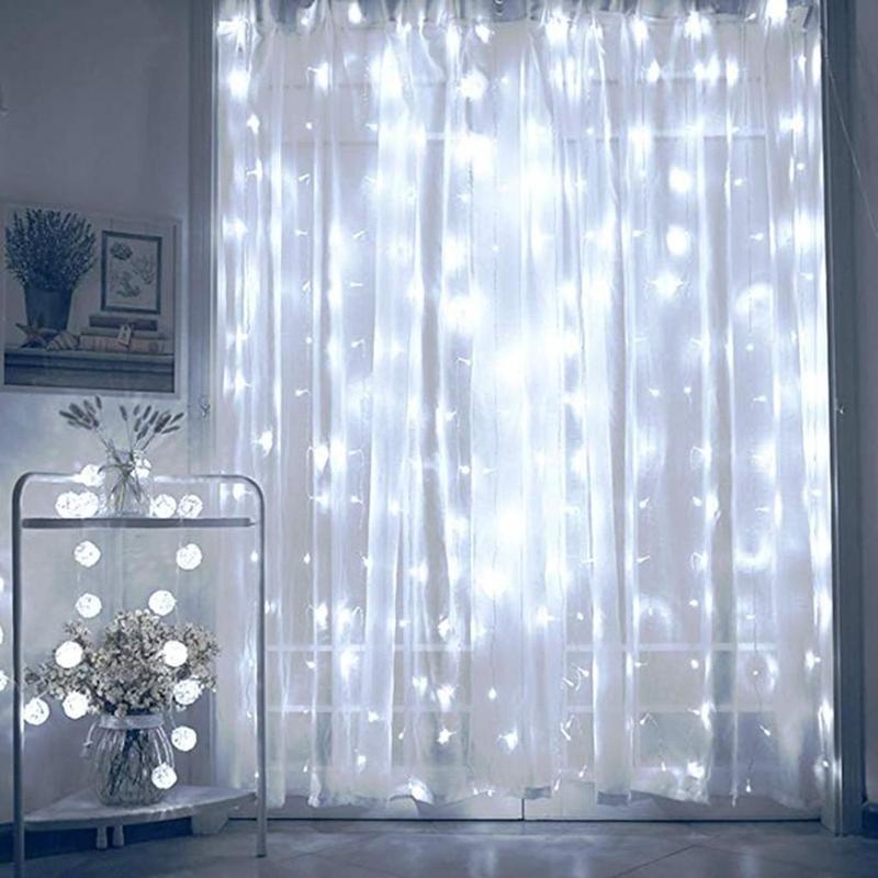 Гірлянда Led Xmas Водоспад 3M2M 320-W Біла 198849