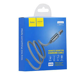 Кабель USB/TYPE-C "HOCO U40" 1метр Black (2A) Магнітний