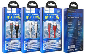 Кабель  USB / TYPE-C "HOCO U72 " Forest Silicone 1метр Black