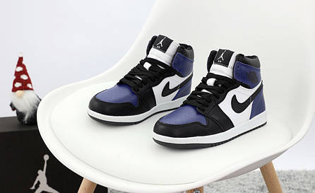 Зимові кросівки Nike Air Force Black з хутром, чоловічі кросівки. ТОП Репліка ААА класу., фото 2
