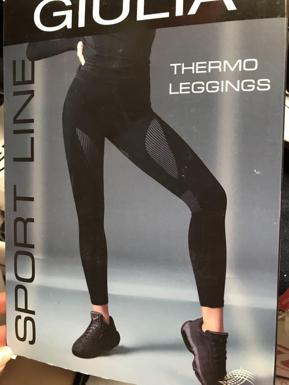 Лосини безшовні Thermo Leggings чорного кольору розмір S/M