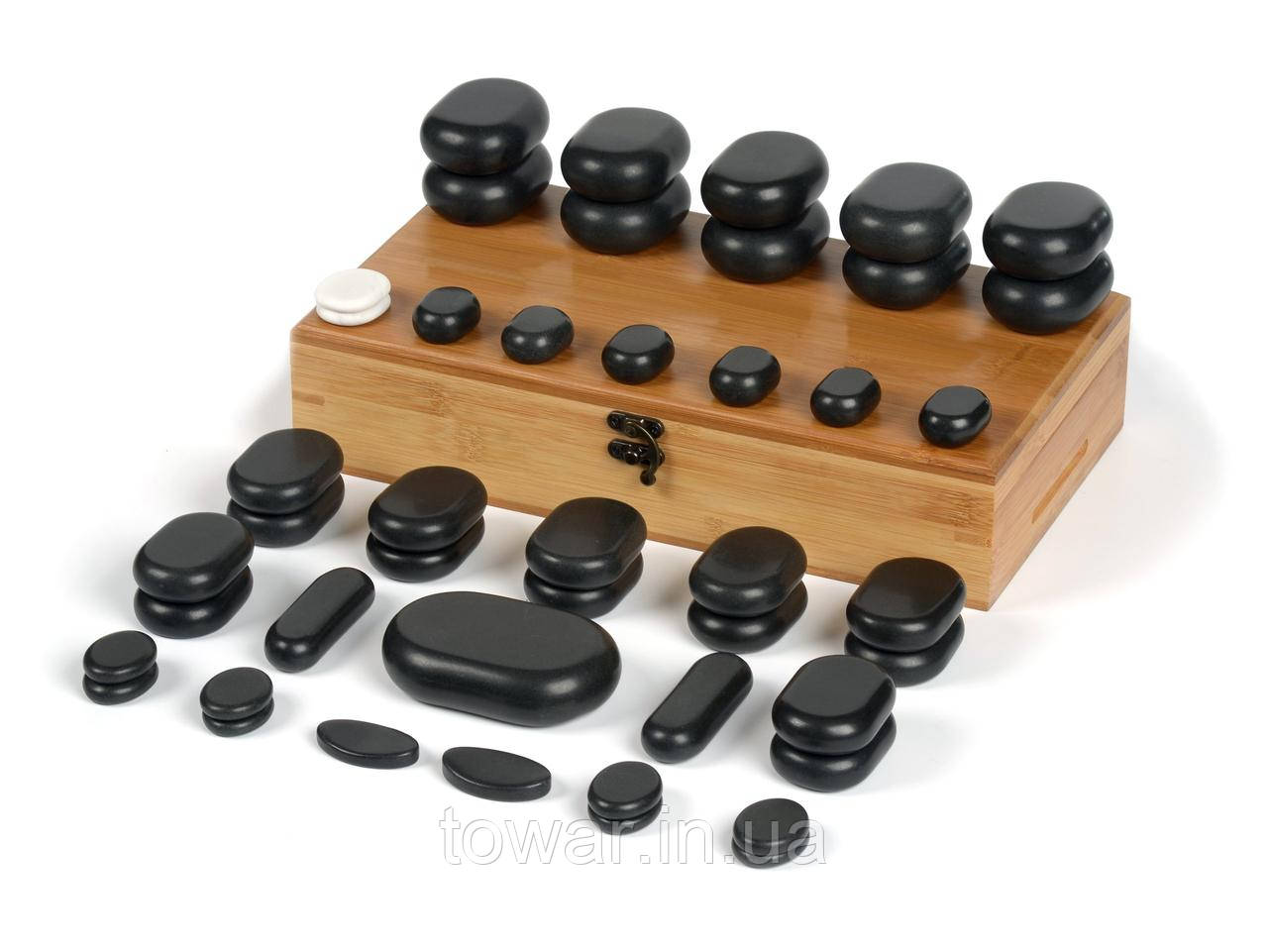 Базальтові камені для масажу 45 шт.