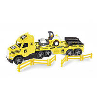 Грузовик с катком Wader Magic Truck Technic желтый с черным (36450)