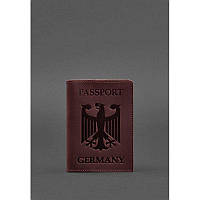 Обкладинка на паспорт, обкладинка для документів, вироби зі шкіри blanknote, шкіряні аксесуари, незабутні подарунки з гербом