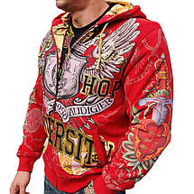 Худі світшот Ed Hardy Hip Hop Red, фото 2