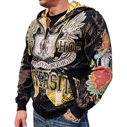 Худі світшот Ed Hardy Hip Hop Black, фото 1