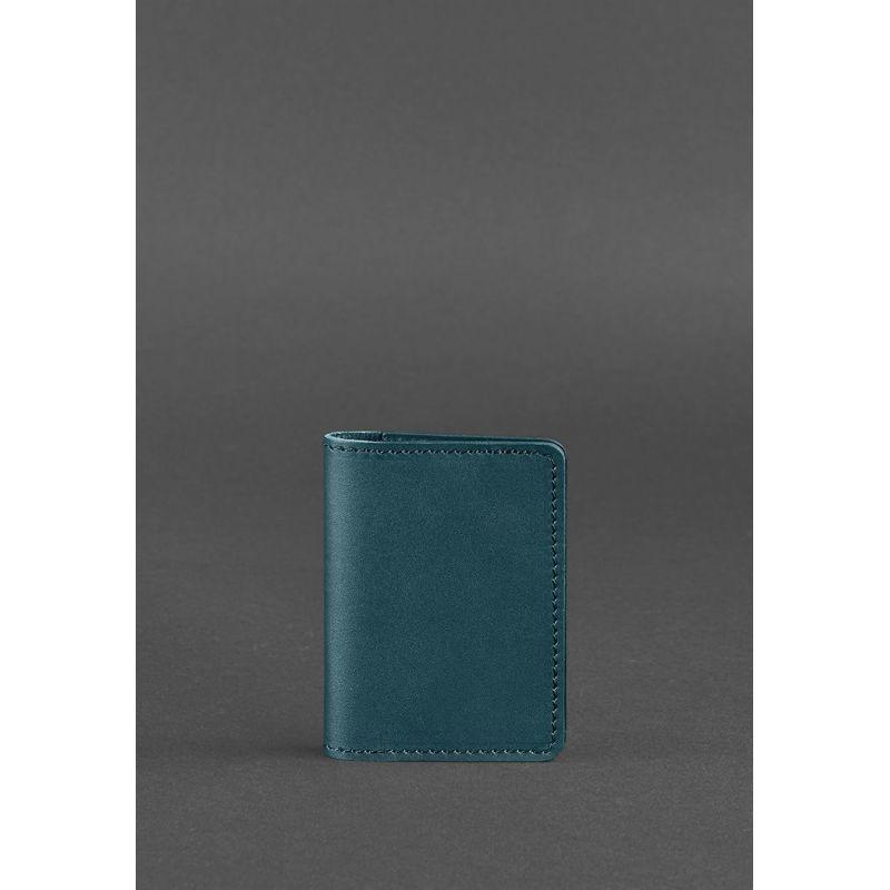 Зручний гаманець для карток, чохол для карток, візитниця для карток, портмоне гаманці, шкіряні гаманці ручної роботи 6.0 зелений