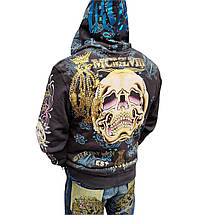 Худи свитшот Ed Hardy Christian Audiger Wrists - Gray, фото 5