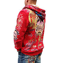 Худи свитшот Ed Hardy Christian Audiger Wrists - Red, фото 5