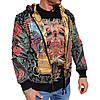 Худи свитшот Ed Hardy Christian Audiger Golden Skull- Black, фото 7