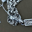 Срібний ланцюжок і хрестик Срібло 925 проби чорнене, фото 2