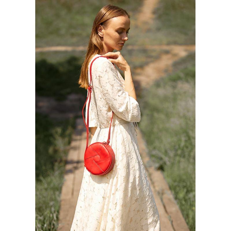 Сучасна жіноча сумочка, гарні сумочки, красиві жіночі сумочки, подарунок для дівчини, що подарувати жінці Бон-Бон червона