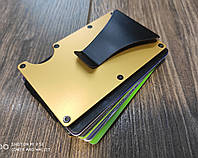 Металлический картхолдер кошелек зажим для купюр и карточек