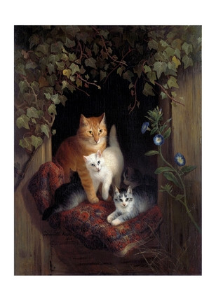 Лист Cat with Kittens, фото 1