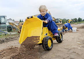 Трактор педальний з ковшем Kid Dumper Caterpillar Rolly Toys 24179, фото 3