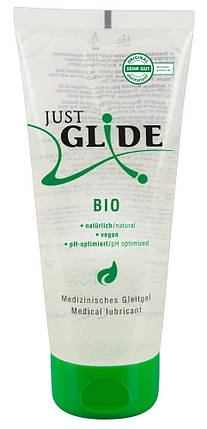 Лубрикант на водній основі Just Glide Bio, 200 мл, фото 1