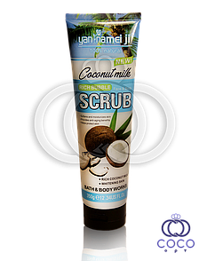 Сольовий скраб для обличчя і тіла Coconut Milk Rich Bubble Face&Body Scrub з кокосовим молочком 350 г