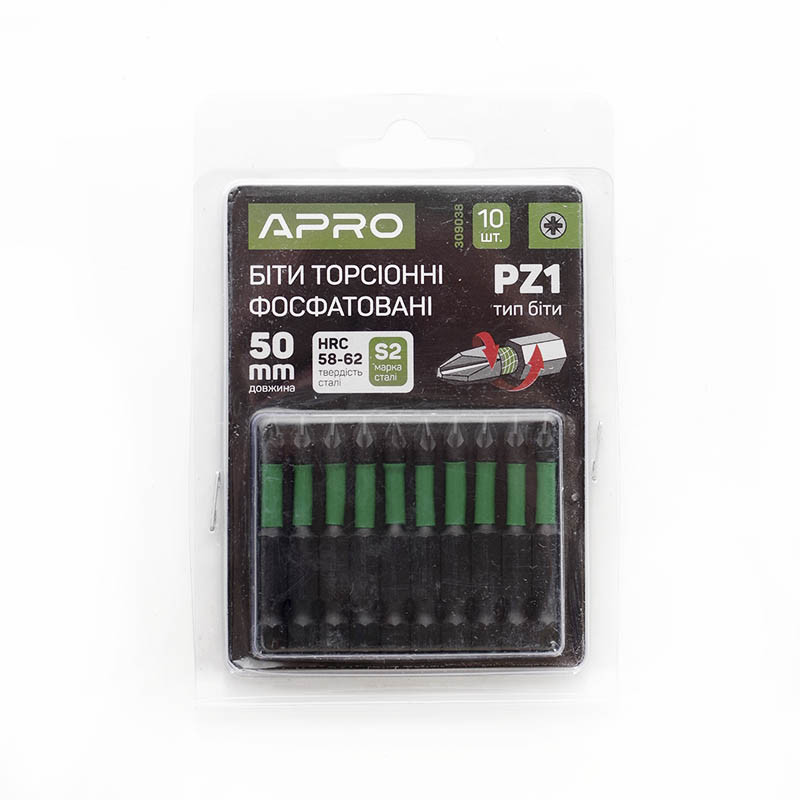 Біта ударна торсійна РZ1*50 мм, 10 шт./пач. APRO 3090381