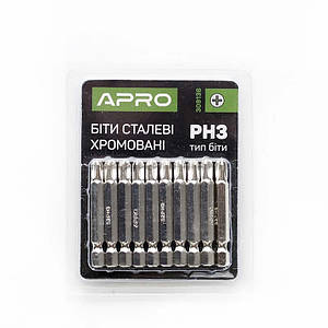 Біта РН3*50 мм хром, 10 шт./пач. APRO 3091361