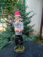 Подарок под елку оберег для дома ручной работы авторская кукла рождественский гном