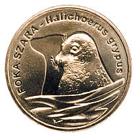 Польща 2 злотих, 2007 Довгомордий тюлень FOKA SZARA / HALICHOERUS GRYPUS