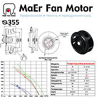 Вентилятор центробежный (355мм) YDWF74L47P4-B355X147 MaEr Fan Motor