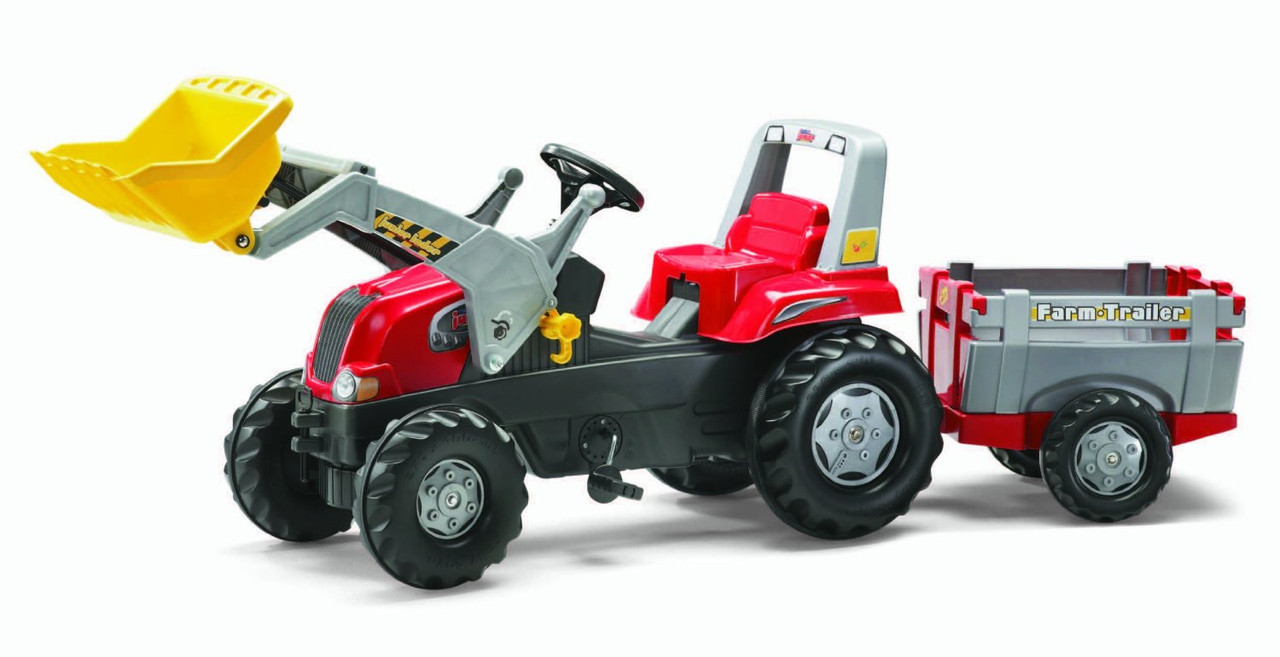 Трактор педальний із причепом і ковшем Junior Rolly Toys 811397