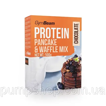 Протеїнові млинці (суміш) GymBeam Pancake & Waffle Mix 500 г (уцінка ТЕРМІНОСТІ Пальми 5.22), фото 2