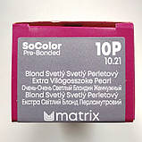 10P (екстра світлий блонд перломутровий) Стійка крем-фарба для волосся Matrix SoColor Pre-Bonded,90ml, фото 2
