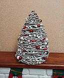 Новорічна різдвяна біла ялинка на стіл 54, 64 см, фото 3