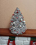 Новорічна різдвяна біла ялинка на стіл 54, 64 см, фото 4