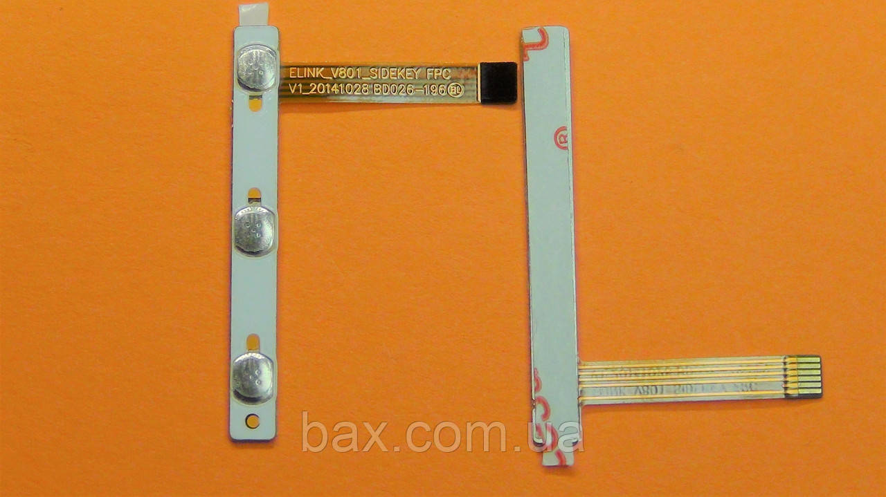 BRAVIS NB85 3G шлейф кнопки включення і гучності (ELINK_V801_SIDEKEY FPC V1) (BD026-196)