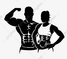 Вінілові наклейки  " Фітнес " 60х60 см