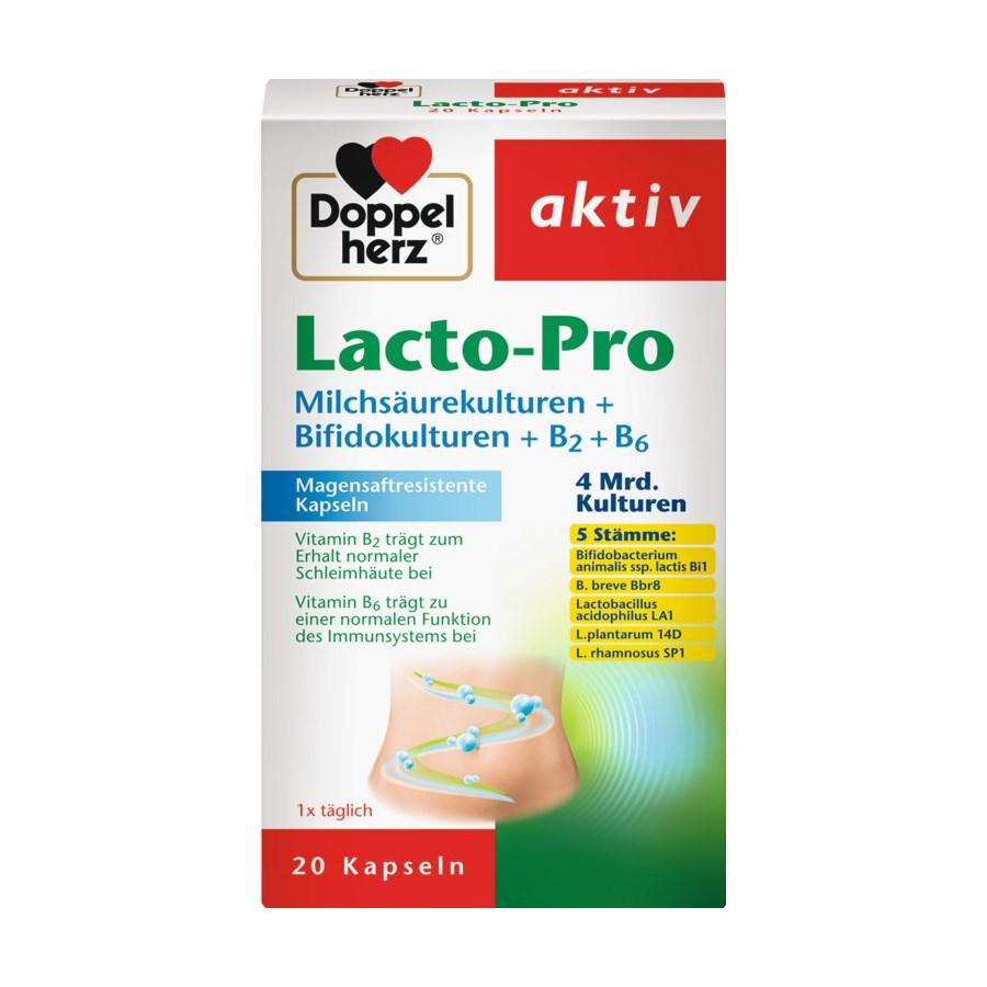 Пробіотик для шлунковокишкового тракту Doppelherz Lacto-Pro Доппельгерц лакто - та біфідо бактерії, фото 1