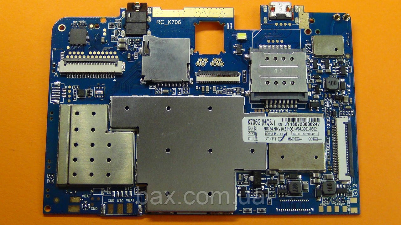 Bravis NB754 3G плата основна (NB754.N0.V10.8.HQSJ-V04.3001-0302) (нова), фото 1