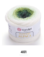Нитки пряжа для в'язання секційна FLOWERS ALPACA YarnArt Ярнарт Фловерс Альпака № 401