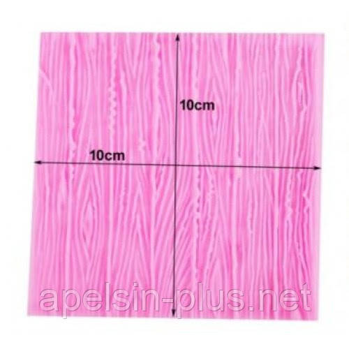 Молд силіконовий для декору Кора дерева 10 см на 10 см, фото 1