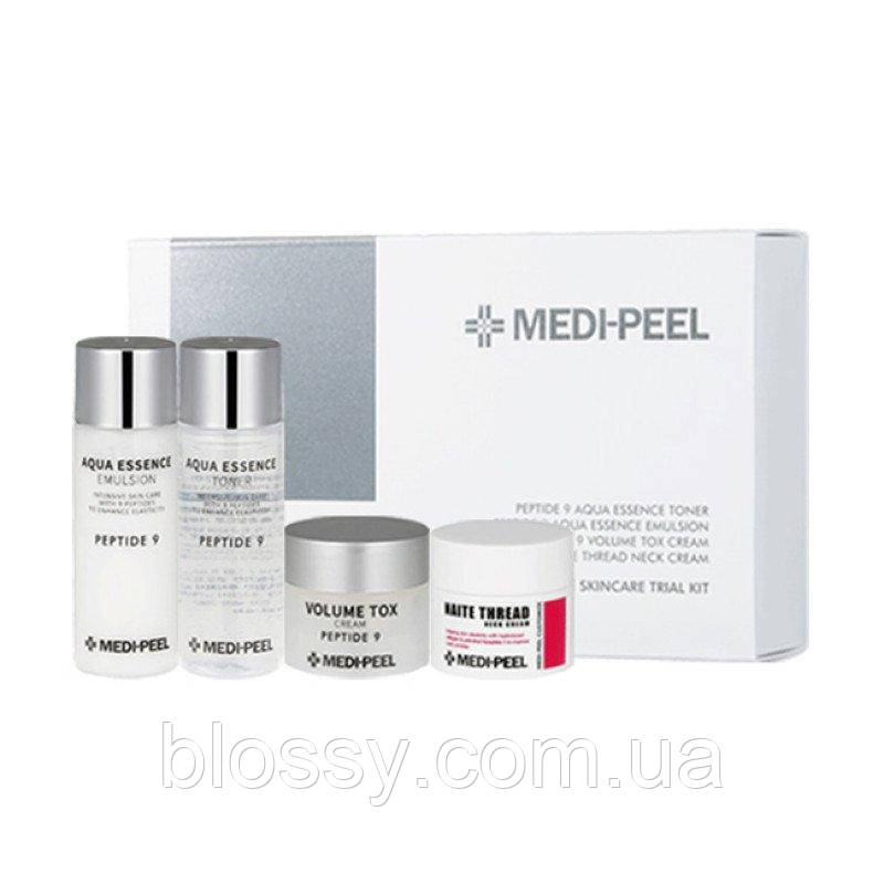 Набор миниатюр антивозрастной косметики с пептидами Medi-Peel Peptide 9 Skincare Trial Kit - фото 1 - id-p1518695900