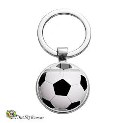 Брелок Футбольний м'яч Нержавіюча сталь для ключів ПОДАРУНОК