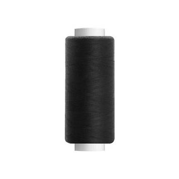Нитки для шиття 100% поліестер, номер 40/2, довжина 400 ярдів, колір чорний
