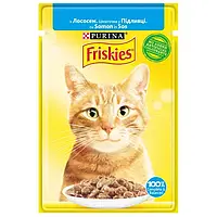 Purina Friskies Консерви для кішок шматочки в підливі з лососем 85 г